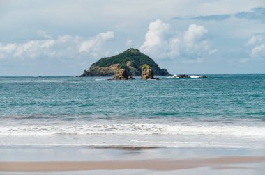 Espadilla sahilindeki Rocky Adası, Manuel Antonio, Kosta Rika