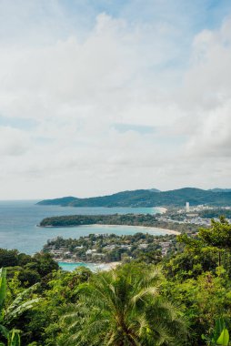 Kata ve Karon Sahillerinde Panorama, Phuket, Tayland