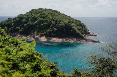 Promthep Burnu, Phuket, Tayland 'dan Ko Man Adası Manzarası