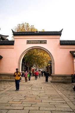 Zhuishan Antik Kentinde Turist.