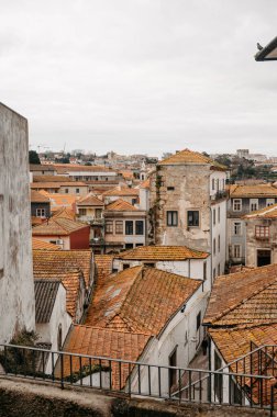 Vila Nova de Gaia, Portekiz 'deki Eski Çatı ve Tarihi Binalar