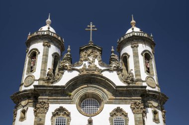 So Joo del Rei 'deki eski tarihi kiliseye güzel bir manzara.