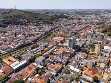 Tarihi sömürge kasabasına güzel bir hava manzarası