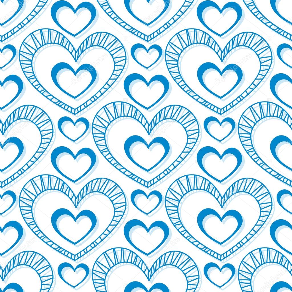 Seamless pattern with hearts — Stock Vector © NonikaStar #83096990