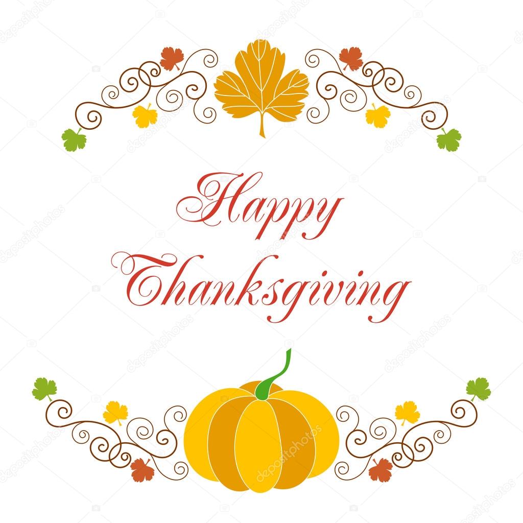 Joyeux Thanksgiving Carte Image Vectorielle Par Nonikastar C Illustration