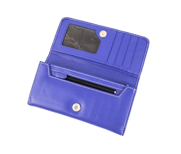 Purple woman wallet. — Stock Photo, Image