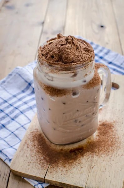 Cacao vulkaan frappe — Stockfoto