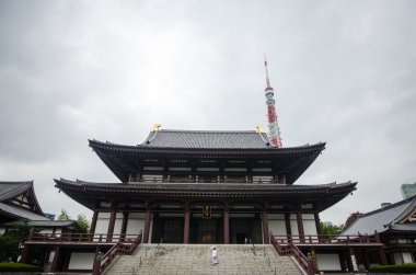 Tokyo Kulesi ve zojo-ji Tapınağı Tokyo, Japonya
