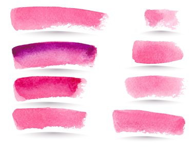 pembe sulu boya konturları.