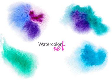 Sulu Boya renkli damla