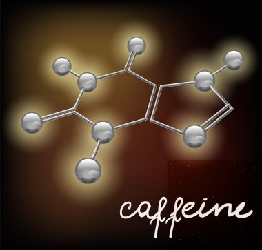 kafein molekül