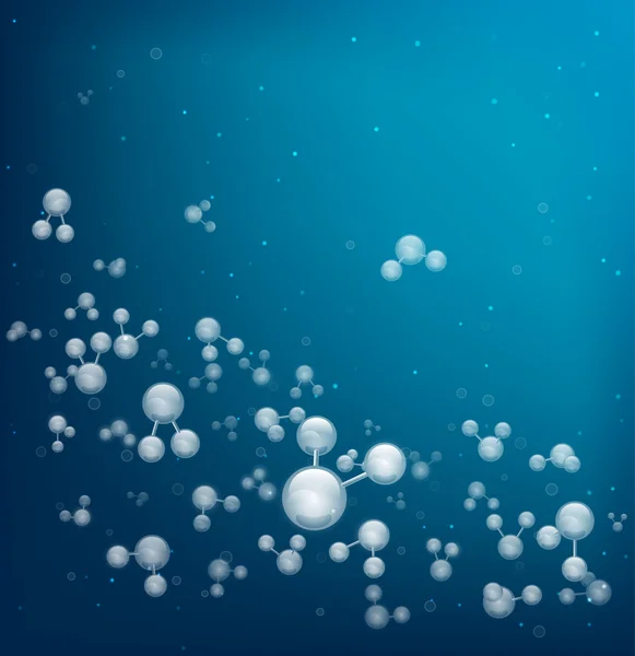 Su molekülünün modeli — Stok Vektör