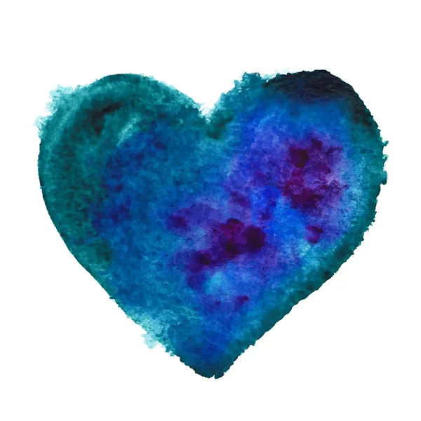 Corazón azul . — Archivo Imágenes Vectoriales