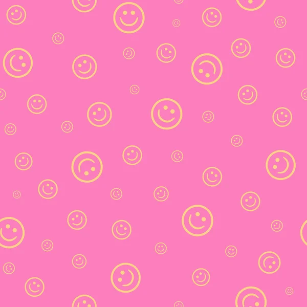 Geometrisk Smilende Sømløse Mønstre Skinnende Farger Retro Hippie Stil Mønster – stockfoto