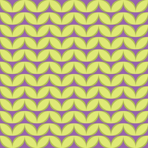 Geometriska blad sömlösa mönster i ljusa färger och Retro Hippie Style — Stockfoto