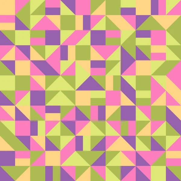 Geometric Seamless Pattern in Bright Colors and Retro Hippie Style — Stock Photo, Image