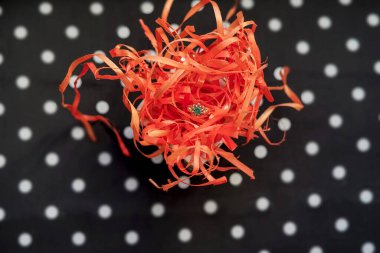 Engagement Ring with Emerald Stone