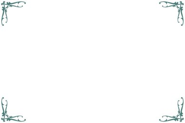 Sertifika veya Diploma için Dekoratif Yeşil Vintage Sınır Elemanı. 1240