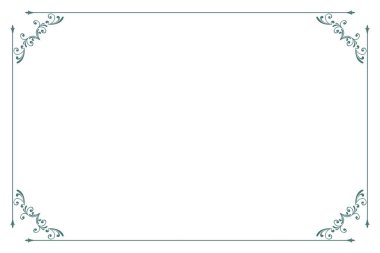 Sertifika veya Diploma için zarif GreenFlourish Sınır Çerçevesi. 1391