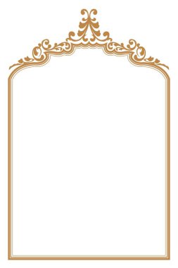 Sertifika veya Belge için zarif Altın Çerçeve. 123