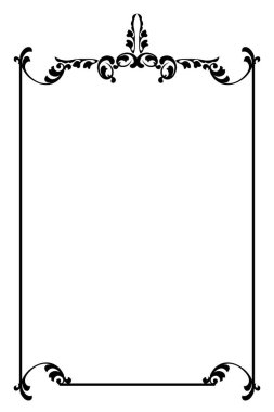 Sertifika veya Belge İçin Zarif Siyah Çiçek Kemer Çerçevesi. 130
