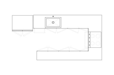 Ayrıntılı Mimari Mutfak Düzenleme Seti 3