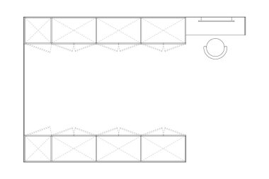 Detaylı Mimari Gardırop ve Depo Dolabı. 4