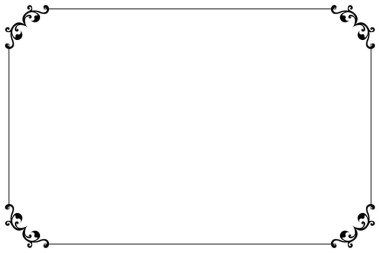 Girdap Köşeli Zarif Siyah Vintage Frame Sınırı. 1489