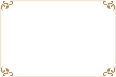 Girdap Köşeli Zarif Siyah Vintage Frame Sınırı. 1486