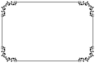 Girdap Köşeli Zarif Siyah Vintage Frame Sınırı. 1494