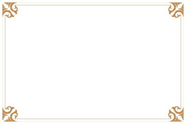 Filigran Köşeli Zarif Altın Çerçeve Sınırı. Tebrik kartları için tasarım baskısı, düğün davetiyeleri, restoran menüsü, kraliyet sertifikaları. 1608