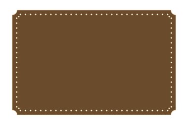 Kek Etiketi İçin Noktalı Sınır 'lı Kahverengi Karaborsalı Vintage Frame. 17