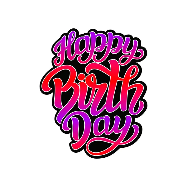 Alles Gute zum Geburtstag Typografie Schriftzug Vorlage — Stockvektor