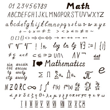 Matematiksel işaret ve sembolleri kümesi