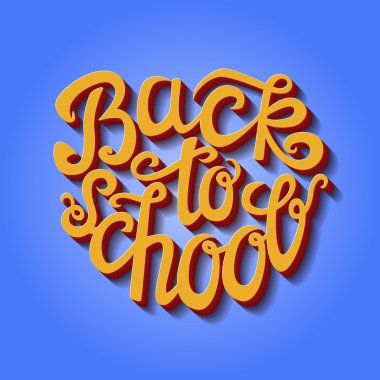 Geri kart yazı okul el için