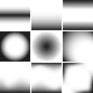 Farklı noktalı resim arka planları kümesi