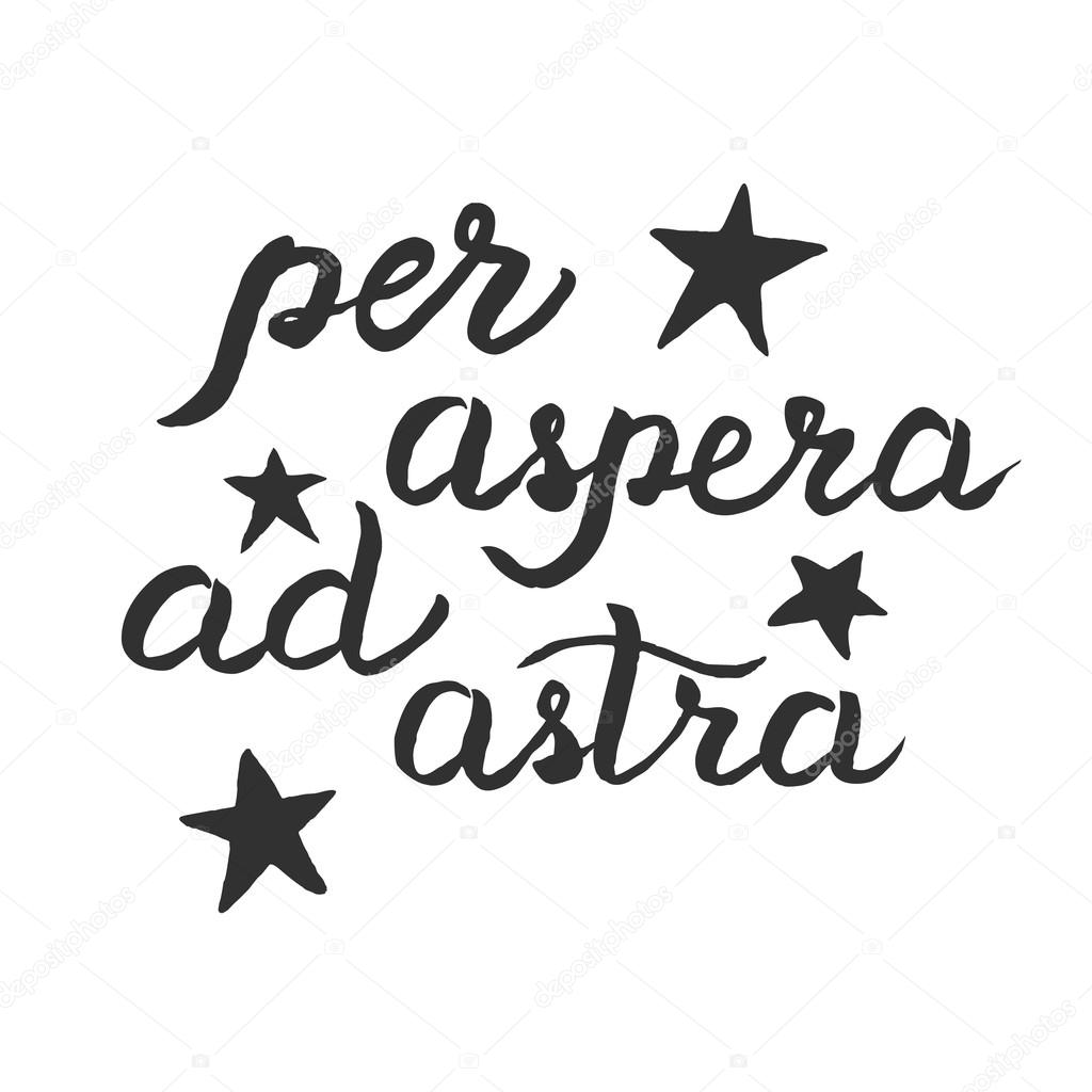 'Per aspera ad astra' poster