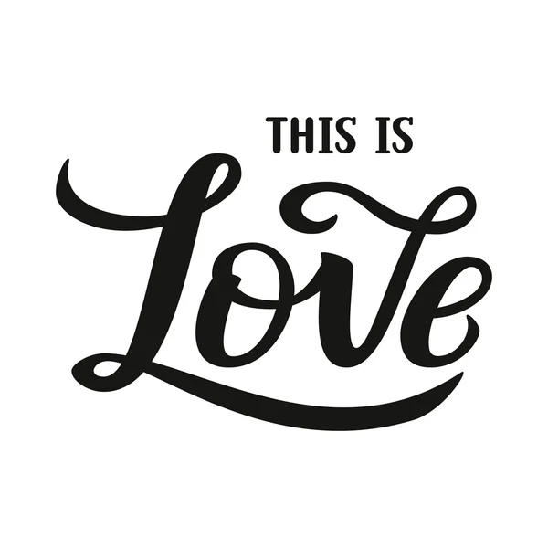 'This is Love' lettering poster — Stock Vector