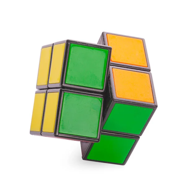 Phetchaburi 2012年8月10日Rubik Cube White Background — 图库照片