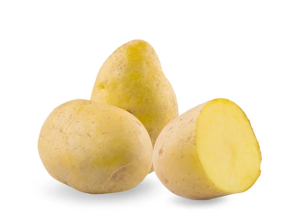 Patatesler Beyaz Arka Planda Izole — Stok fotoğraf