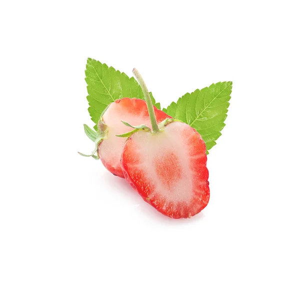 Strawberry Isolated White Background Clipping Path — Stock Photo, Image