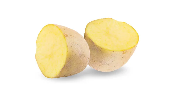 Sliced Potatoes Isolated White Background — Stock Photo, Image