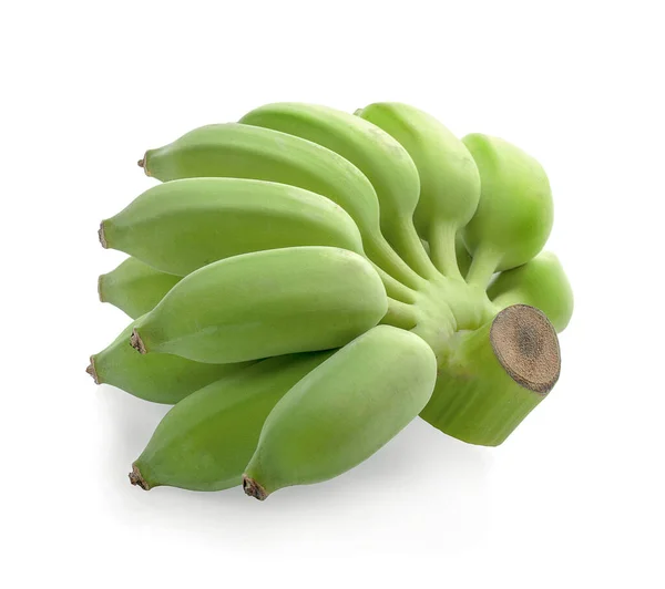 Banany Tajski Uprawiany Banan Tajskie Banany Białym Tle — Zdjęcie stockowe