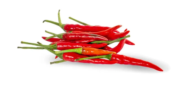 Piros Chili Paprika Elszigetelt Fehér Háttér — Stock Fotó