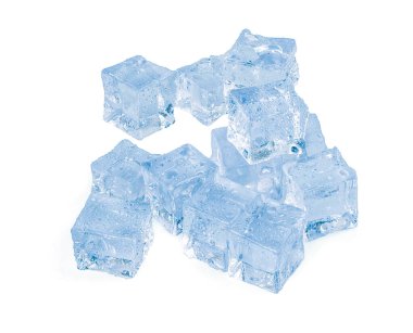 Beyaz zemin üzerindeki buz beyaz zemin üzerinde izole edilmiş