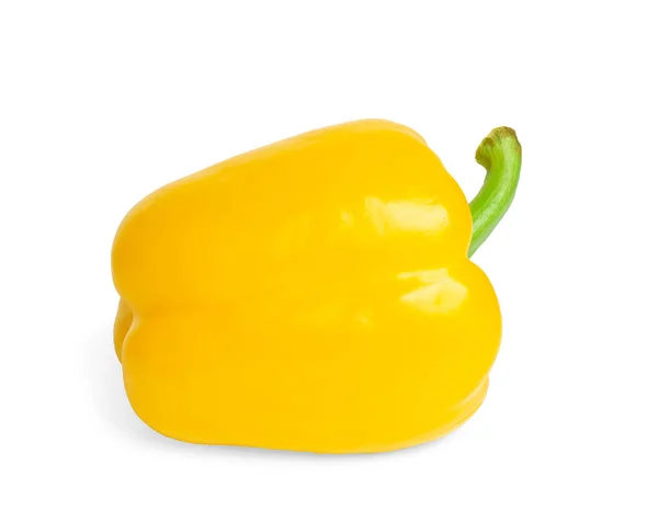 Φρέσκο Κίτρινο Bell Pepper Απομονωμένο Λευκό Φόντο — Φωτογραφία Αρχείου