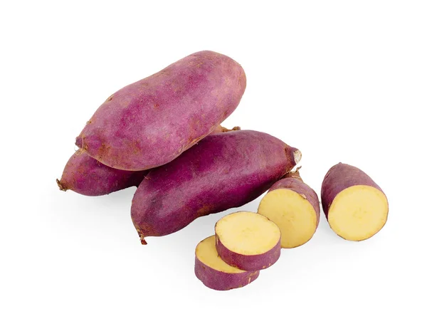 Sweet Potatoes White Background — Stock Photo, Image