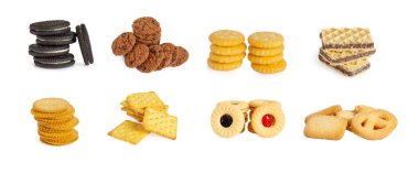 Set cookies isolated on white background