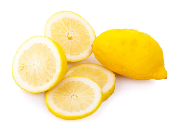 Lemon Isolated White Background Clipping Path — Stock Photo, Image