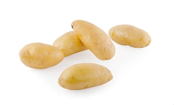 Patatas Crudas Aisladas Sobre Fondo Blanco —  Fotos de Stock
